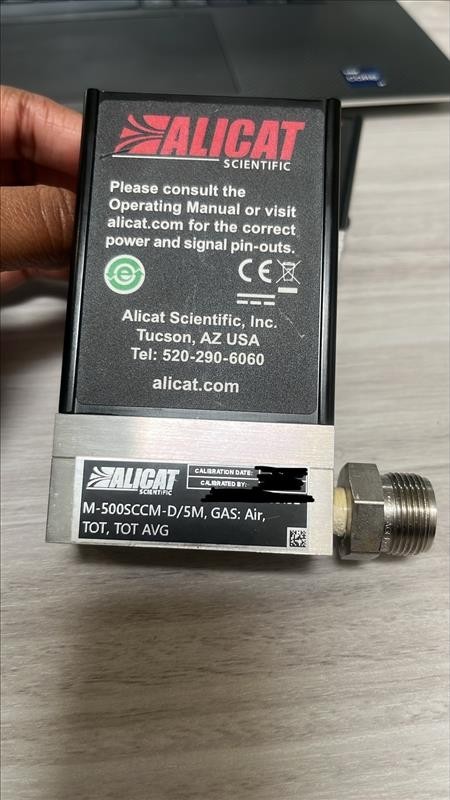 Alicat mass flow meter, M-500 SCCM, Air