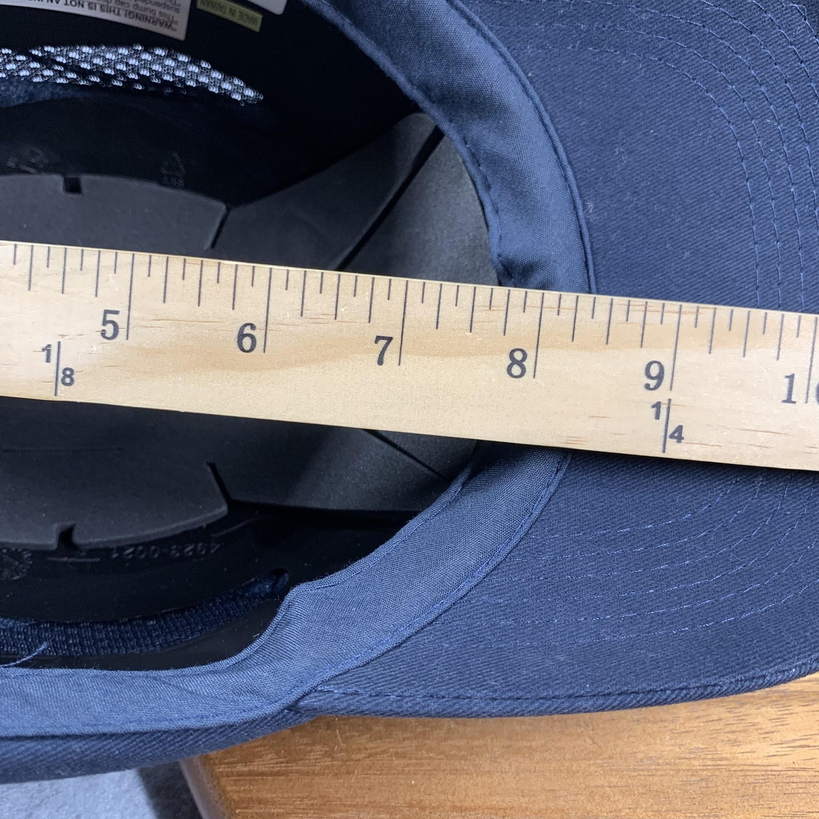 Bump Cap Safety Hat Navy Mesh Sides EN812:2012 Adjustable 54-59cm Hook Loop