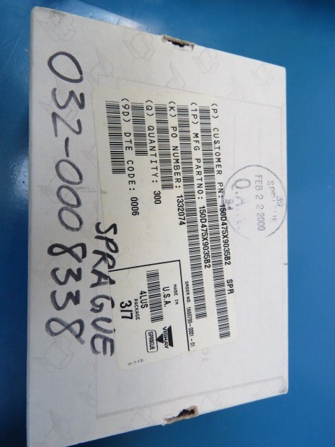 SPRAGUE 150D475X9035B2 Qty of 10 per Lot 4.7uF 10% 35V Tant +85C