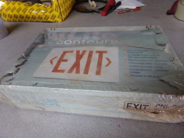 NEW Atlite Contours PNL-RU Advanced LED Exit Sign *FREE SHIPPING*