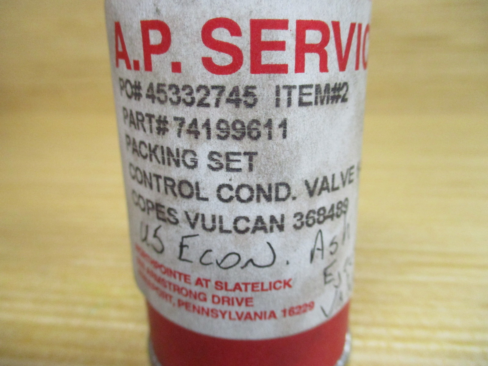 A.P. Services 74199611 Packing Set