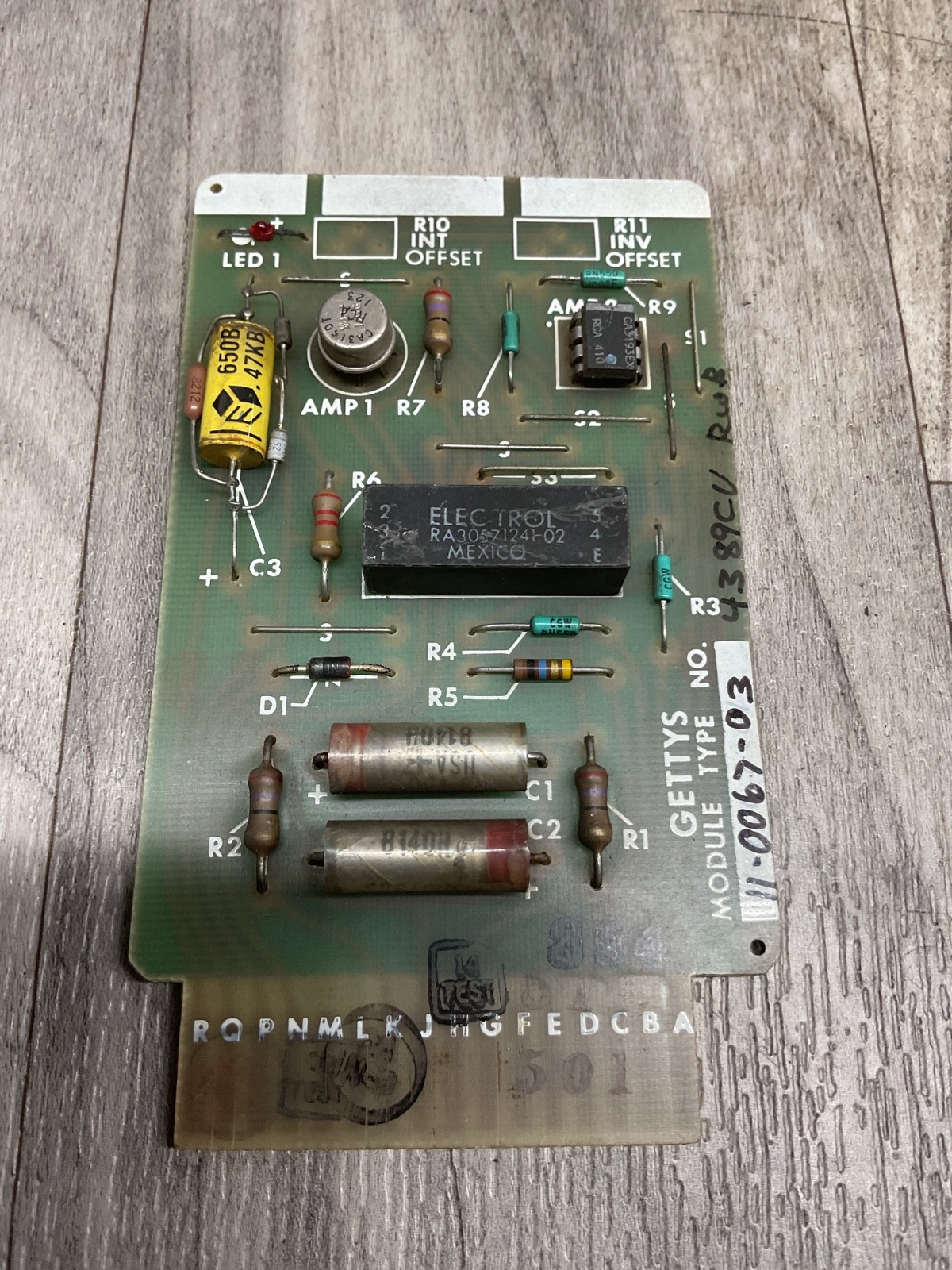 Gettys Control Boards 11-0067-102 *FREE SHIPPING* #4062C49