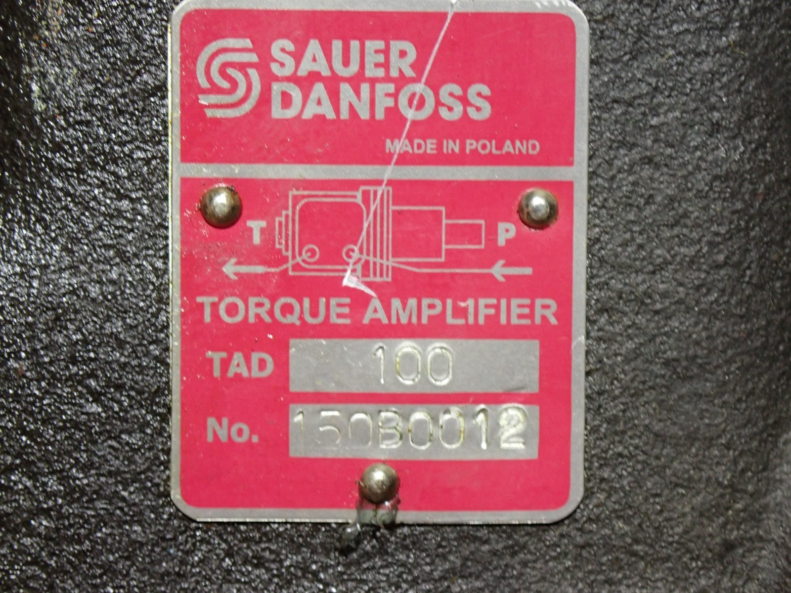 150B0012 100 SAUER DANFOSS TORQUE AMPLIFIER GENERATOR NEW