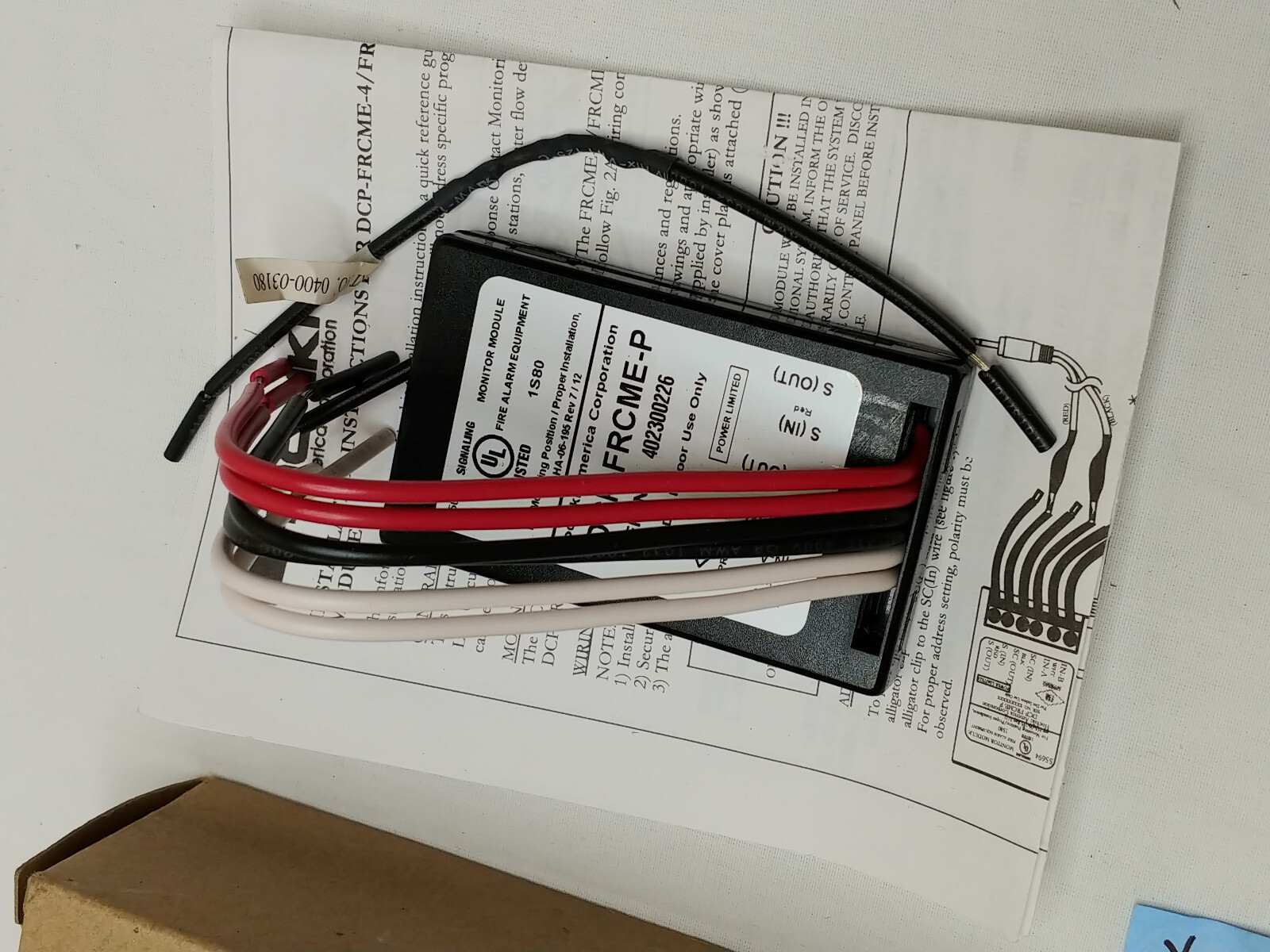 HOCHIKI DCP-FRCME-P Fast Response Contact Monitoring Pigtail Module 0400-01741