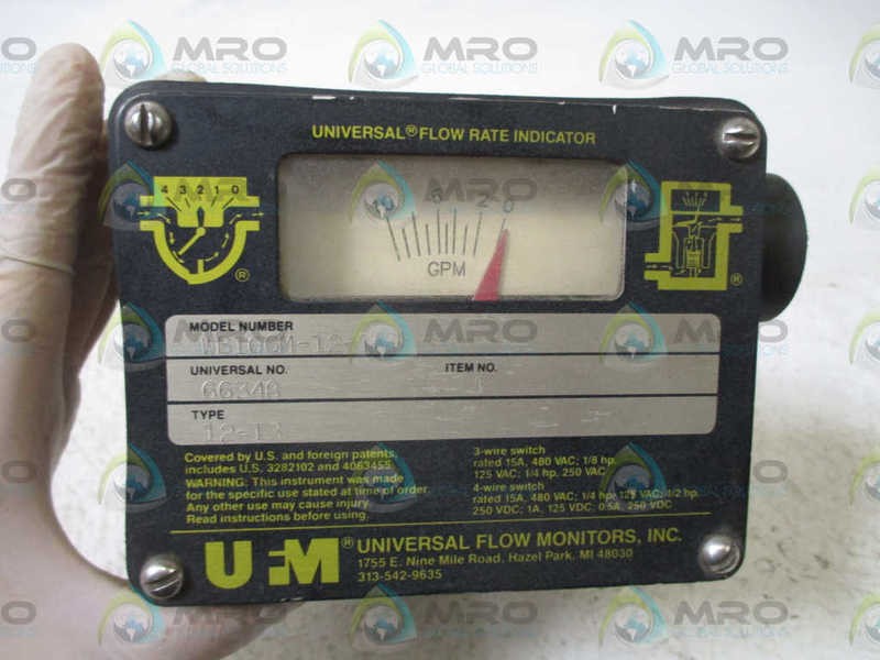 UNIVERSAL FLOW MONITOR INC. WB10GM-12-1NR METER 10-0GPM NSNP