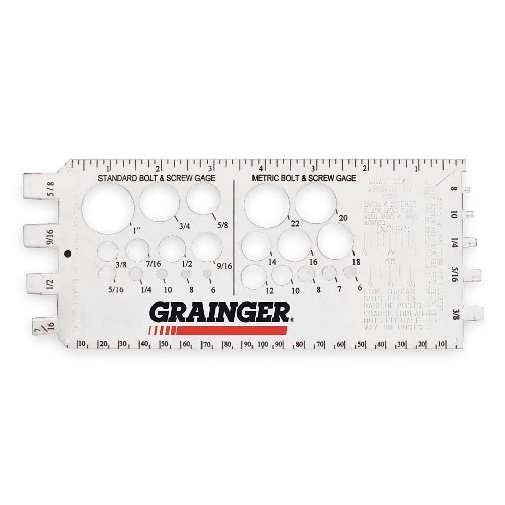 GRAINGER APPROVED U00000.000.0001 Thread Measuring Gauge PK 10