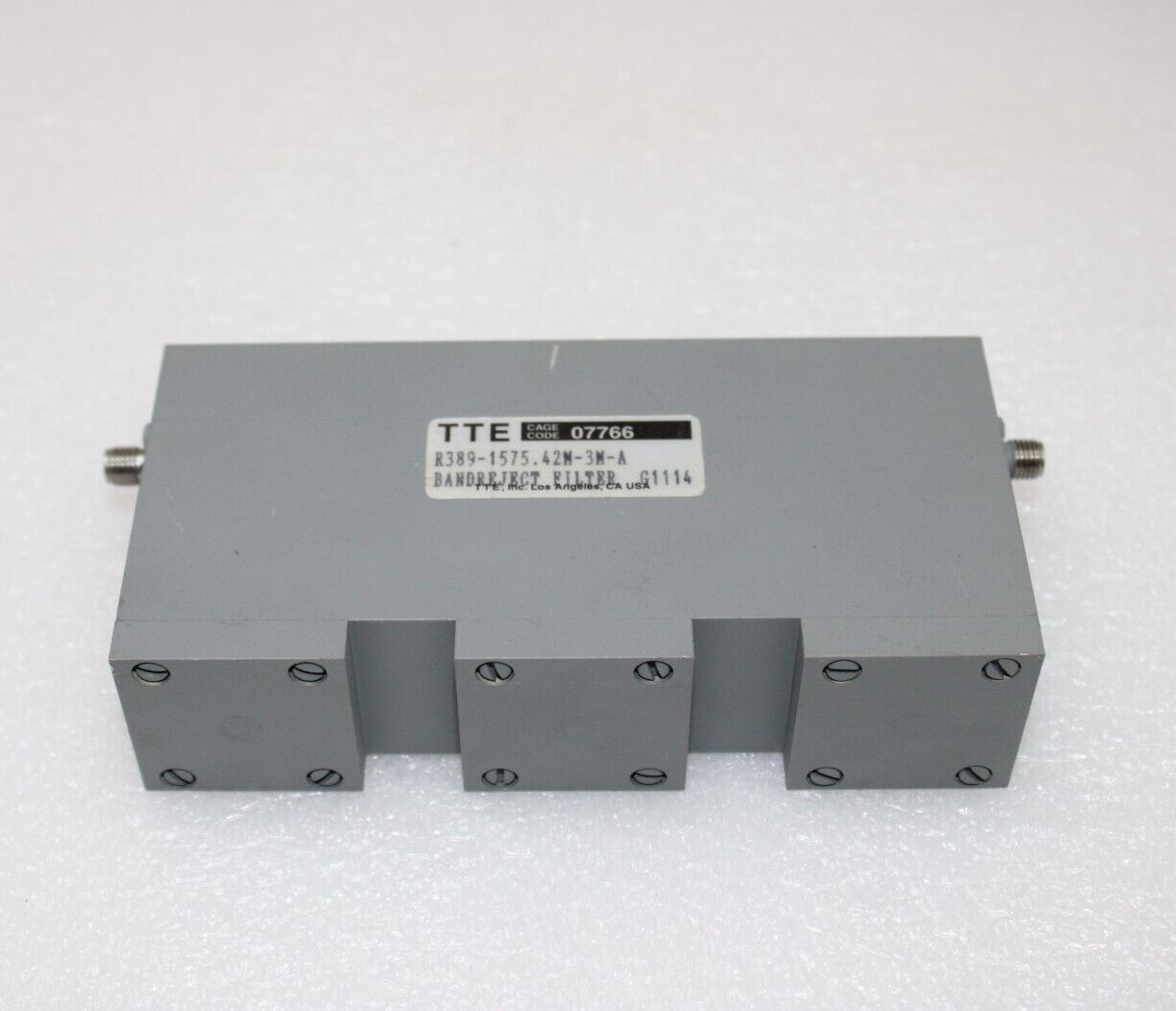 TTE R389-1575.42M-3M-A BAND REJECT FILTER for SPIRENT TAS5048