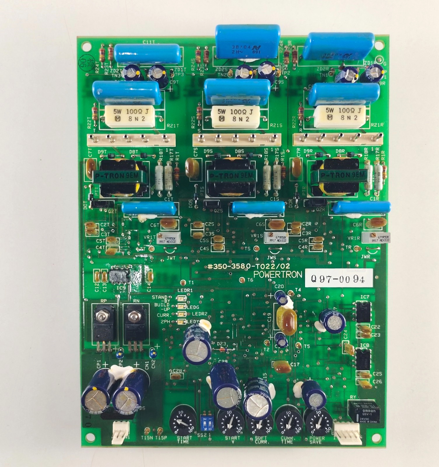 Powertron 350-3580-T022/02 Printed Circuit Board Q97-0094