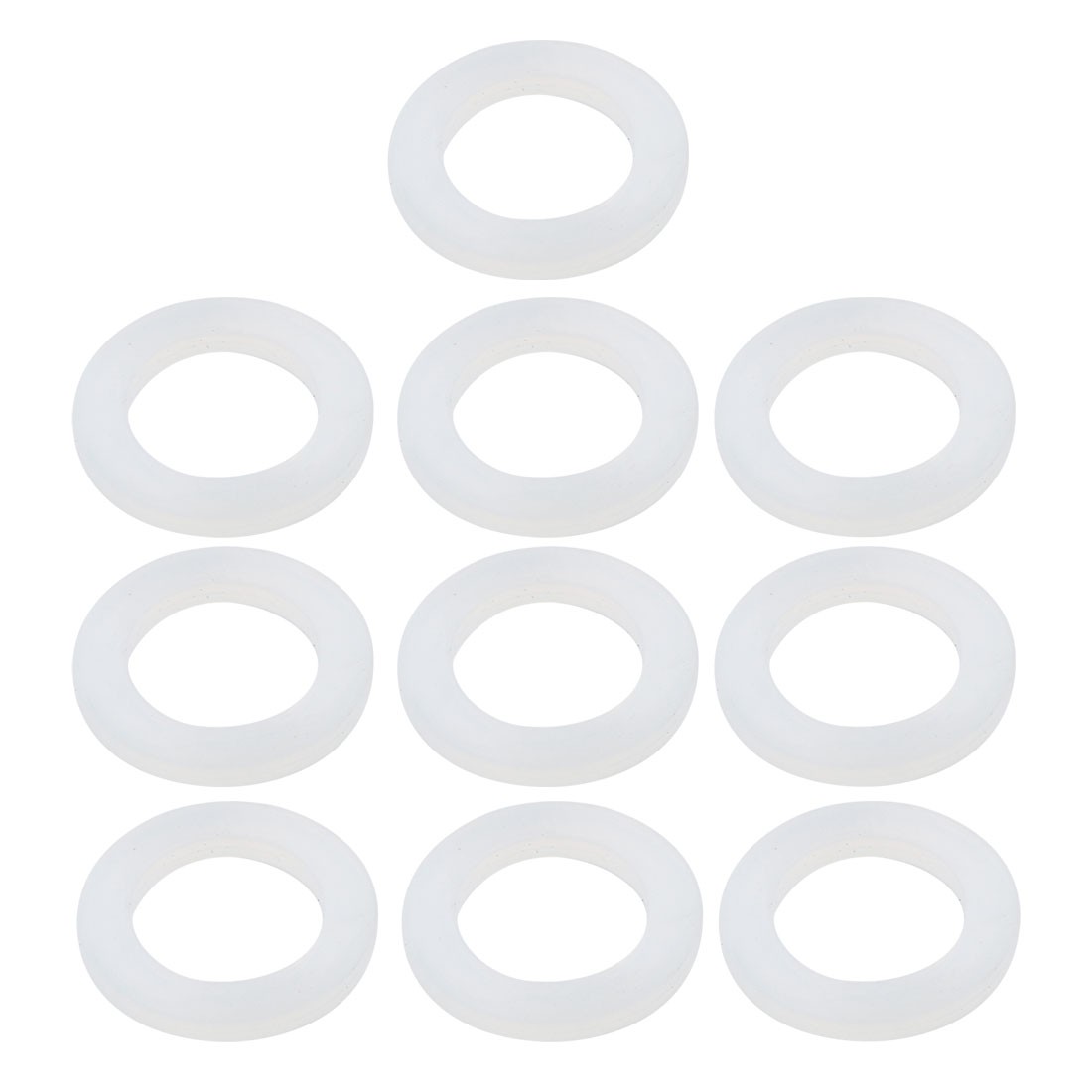 10 x White Silicone Round Flat Washer Assortment Size 19x31x3mm Flat Washer