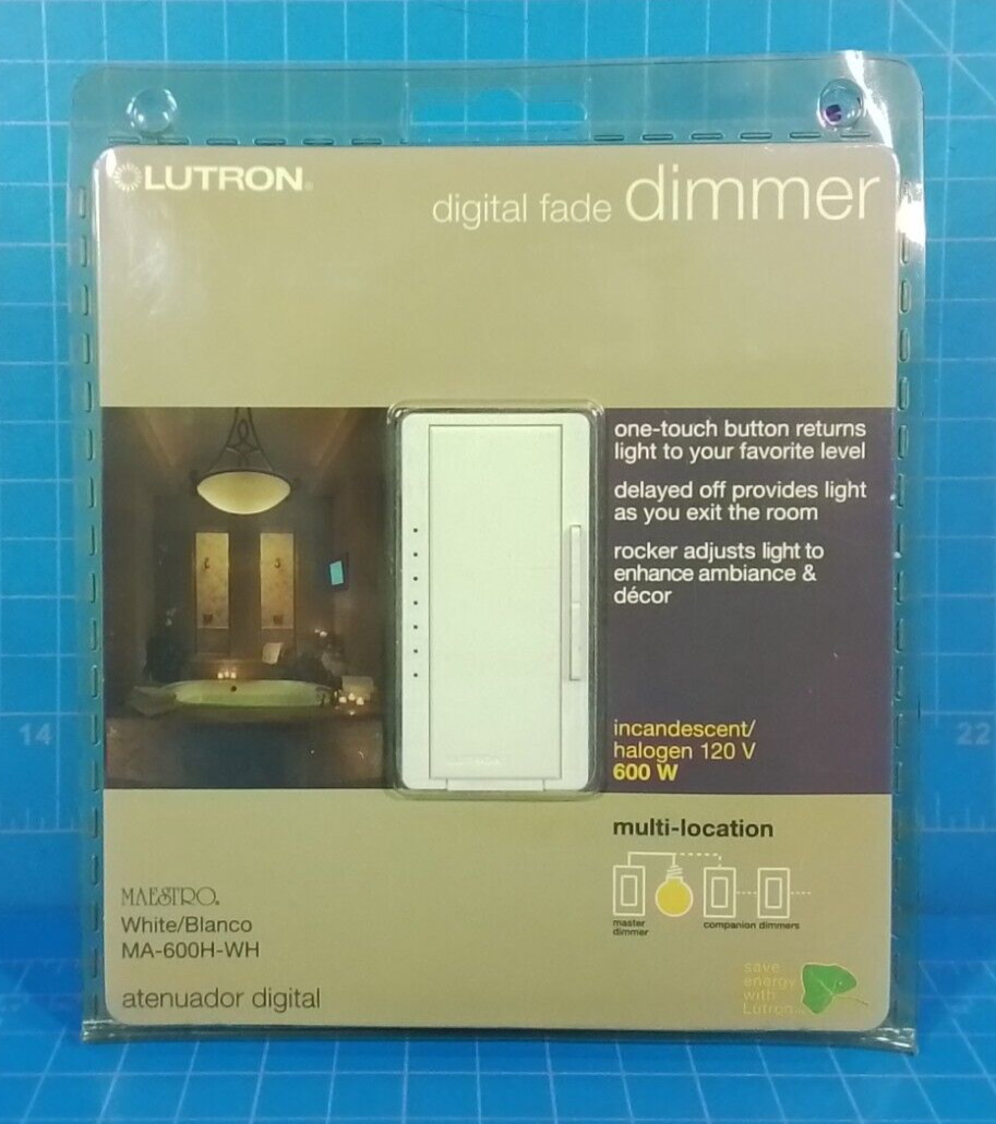 Lutron Maestro MA-600H-WH Dimmer – White