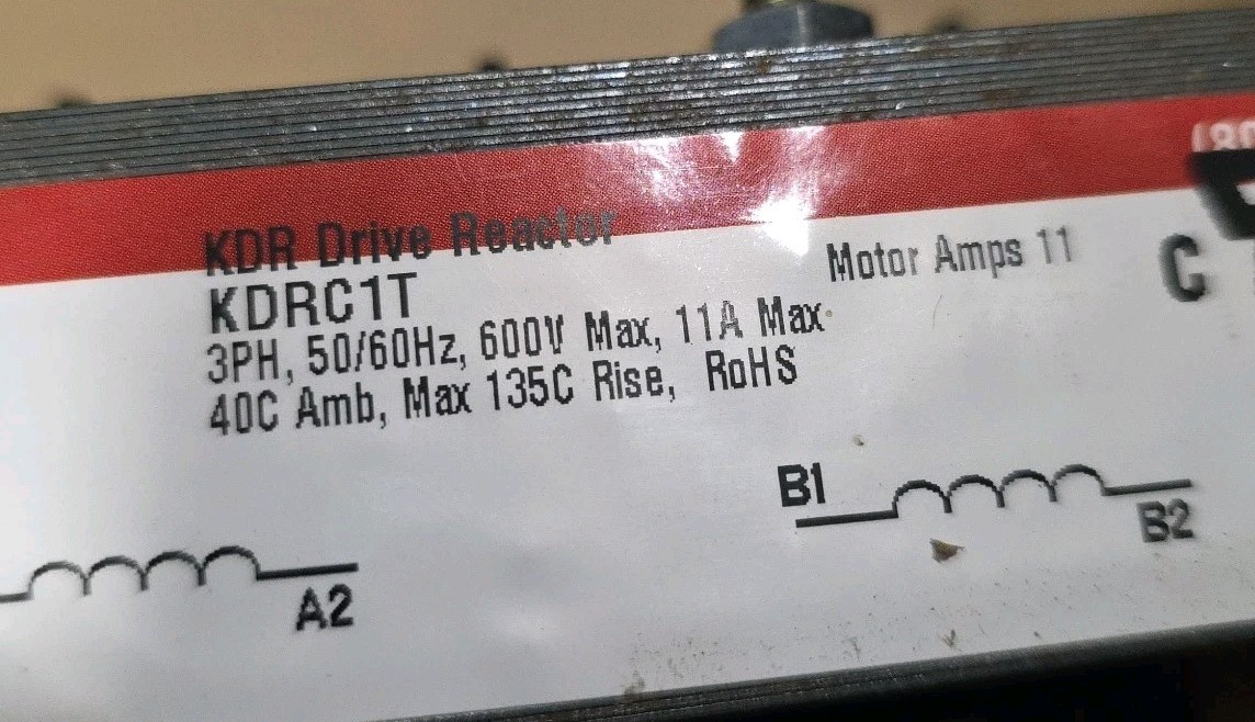 TCI-Transcoil KDRC1T KDR Drive REACTOR 3ph 480 Volts, 7.5 HP, 11 Amps