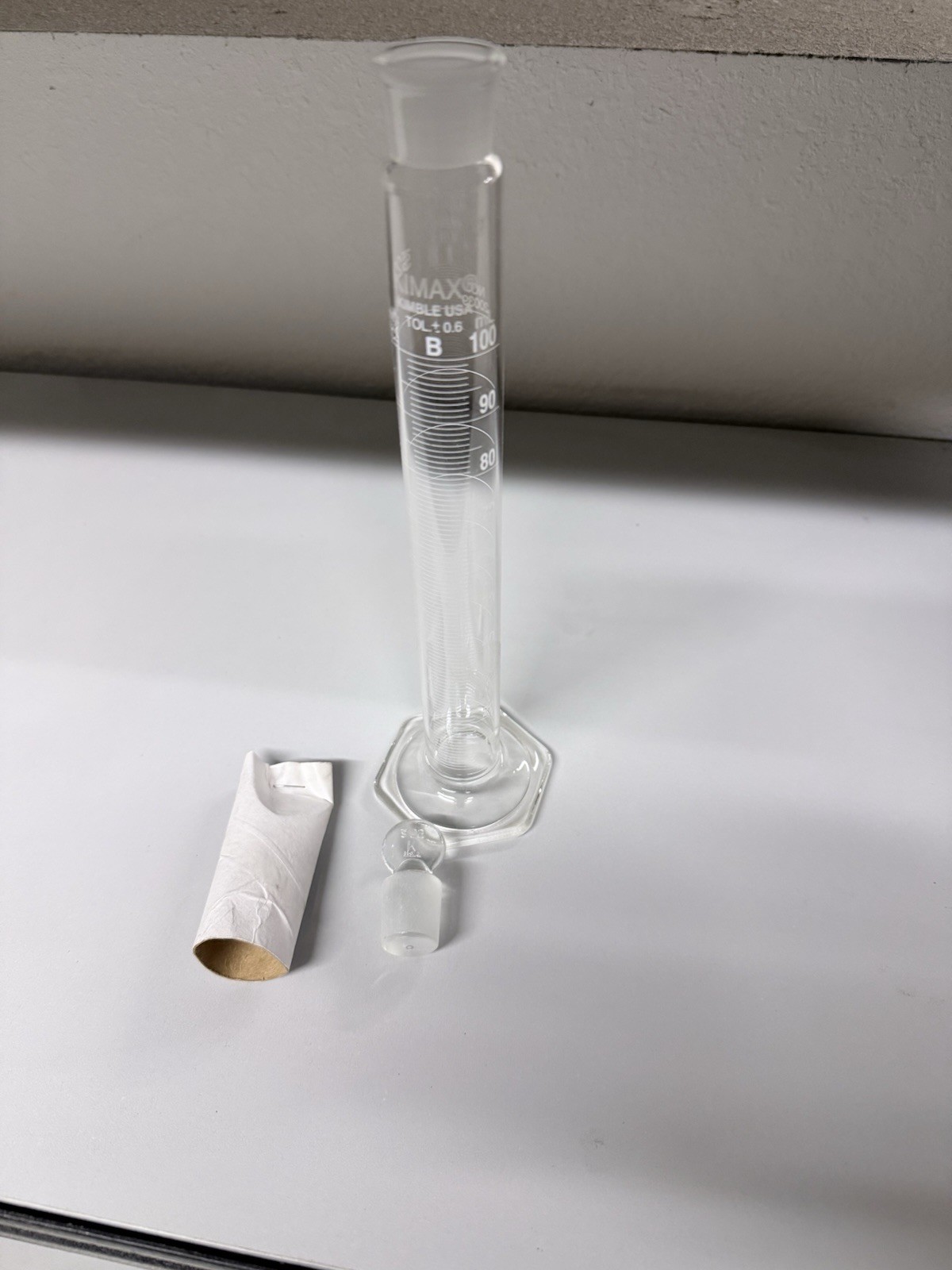 1 -Kimble 20039-100 KIMAX Class B Mixing Metric With Stopper 1 Each