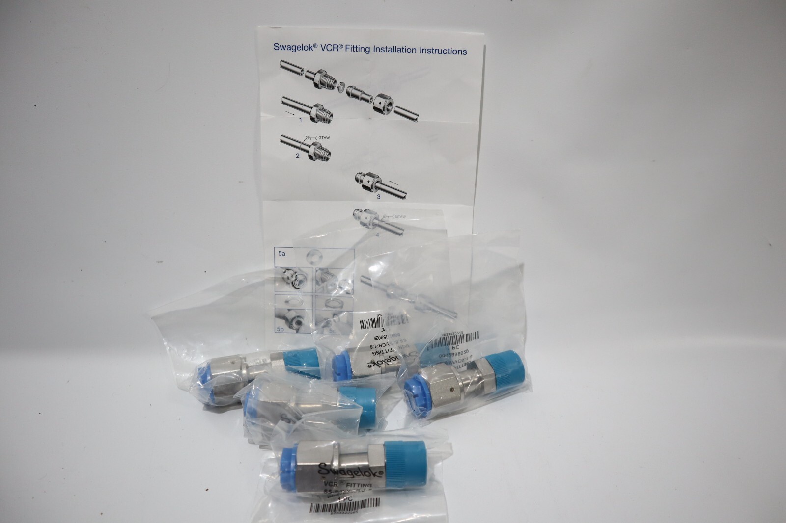 1 NEW SS-8-WVCR-1-8 Swagelok VCR NPT Connector Body, 1/2 in. WVCR x 1/2 in. MNPT