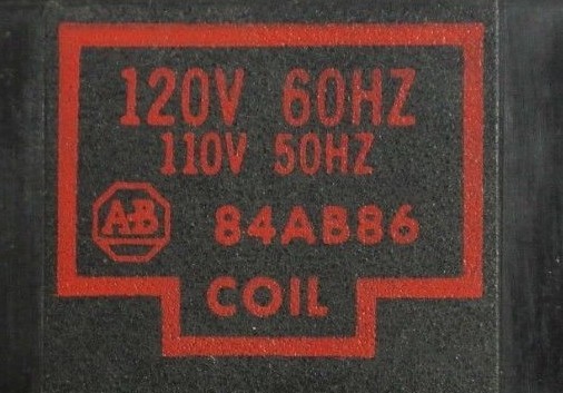 ALLEN-BRADLEY 84AB86 OPERATING COIL – 110V, 50Hz, 120V, 60Hz NEW SURPLUS NO BOX