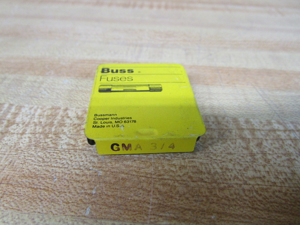 Eaton/Buss GMA-3/4 Bussmann Fuse GMA-3/4A Fine Wire Element (Pack of 10)