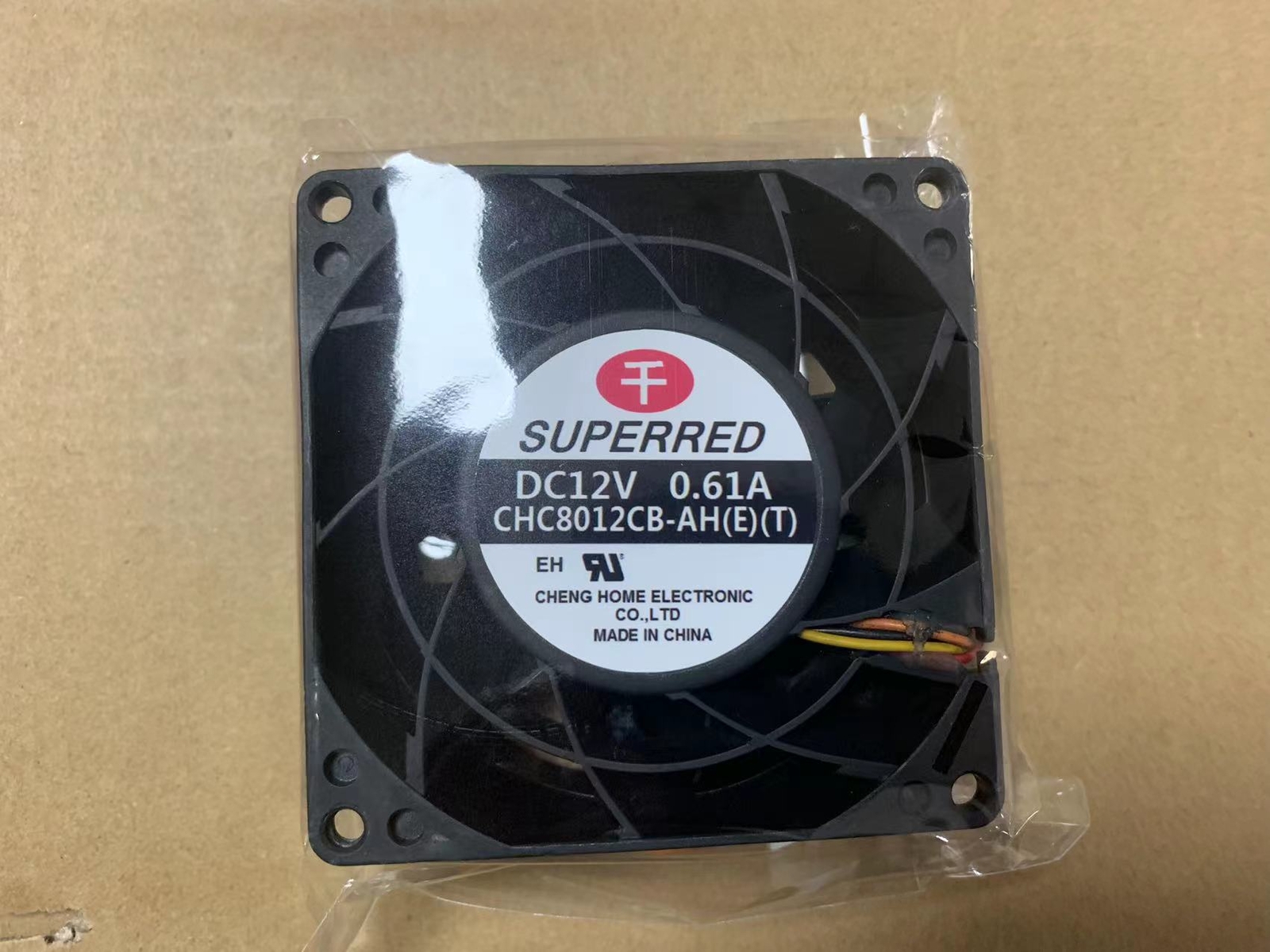 1PC SUPERRED CHC8012CB-AH(E)(T) 12V 0.61A 8CM Chassis Cooling Fan