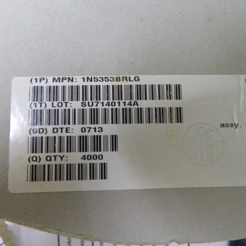 ONSEMI 1N5353BRLG Qty of 400 per Lot DIODEAXIAL1N5333B5W 16V