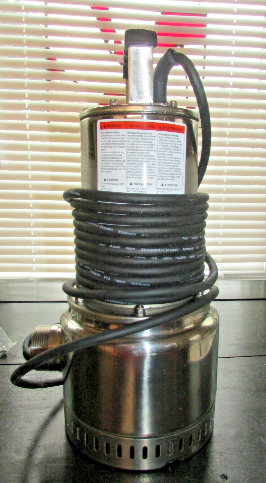 Dayton 11C686 Submersible Dewatering Pump 1/3HP 115V 75A 60Hz