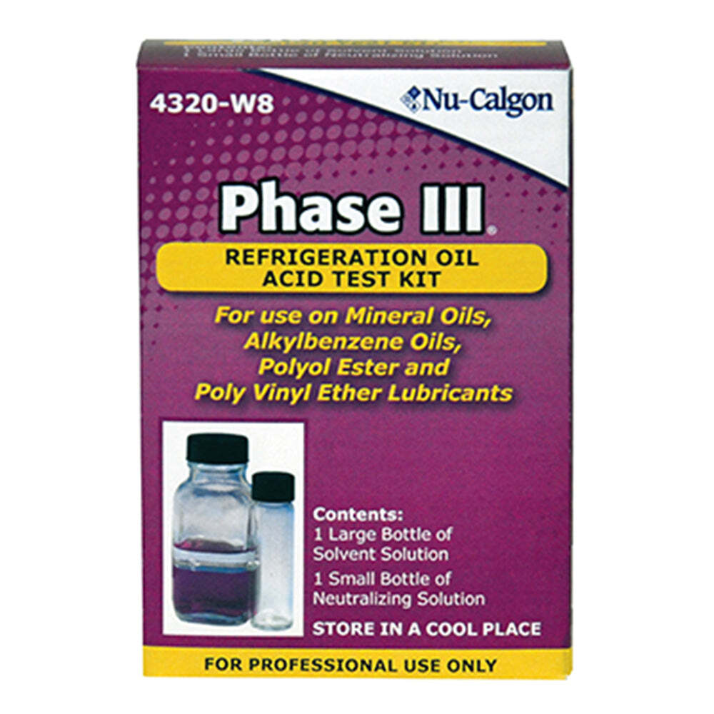 Nu-Calgon 4320-W8 REFRIG OIL TEST KITS PHASE III