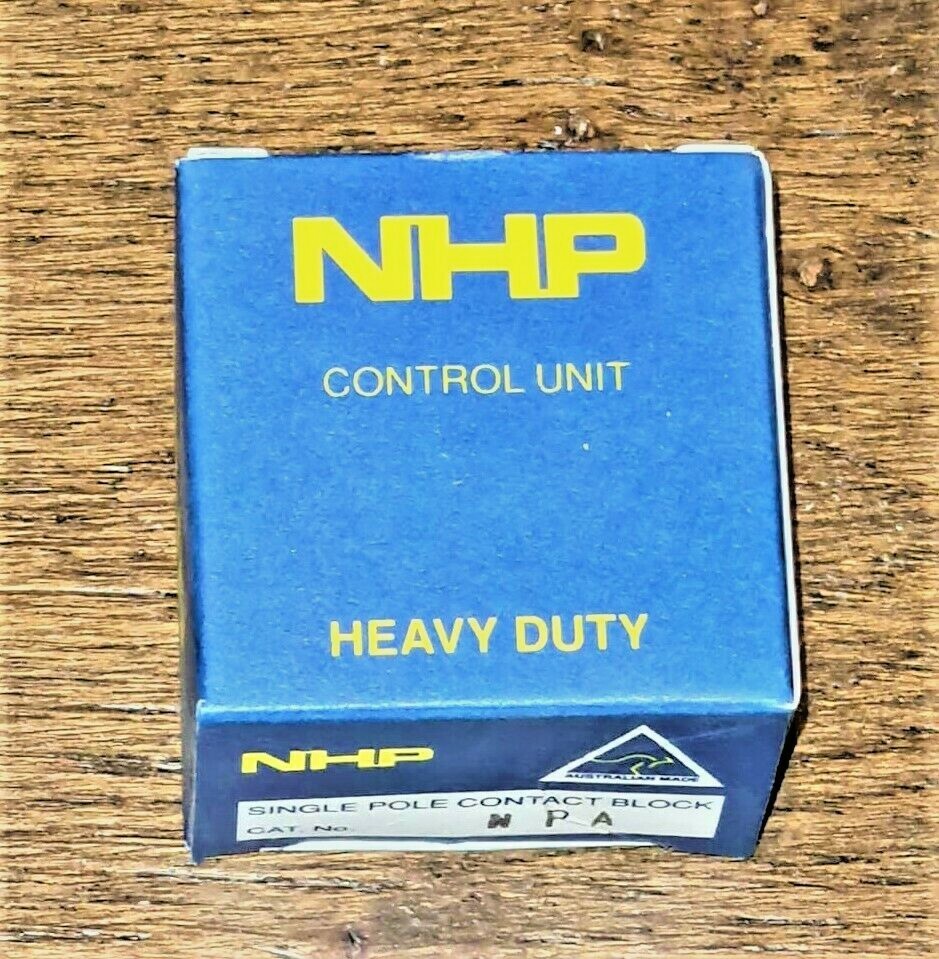 NHP SINGLE POLE CONTACT BLOCK NPA HEAVY DUTY CONTROL UNIT