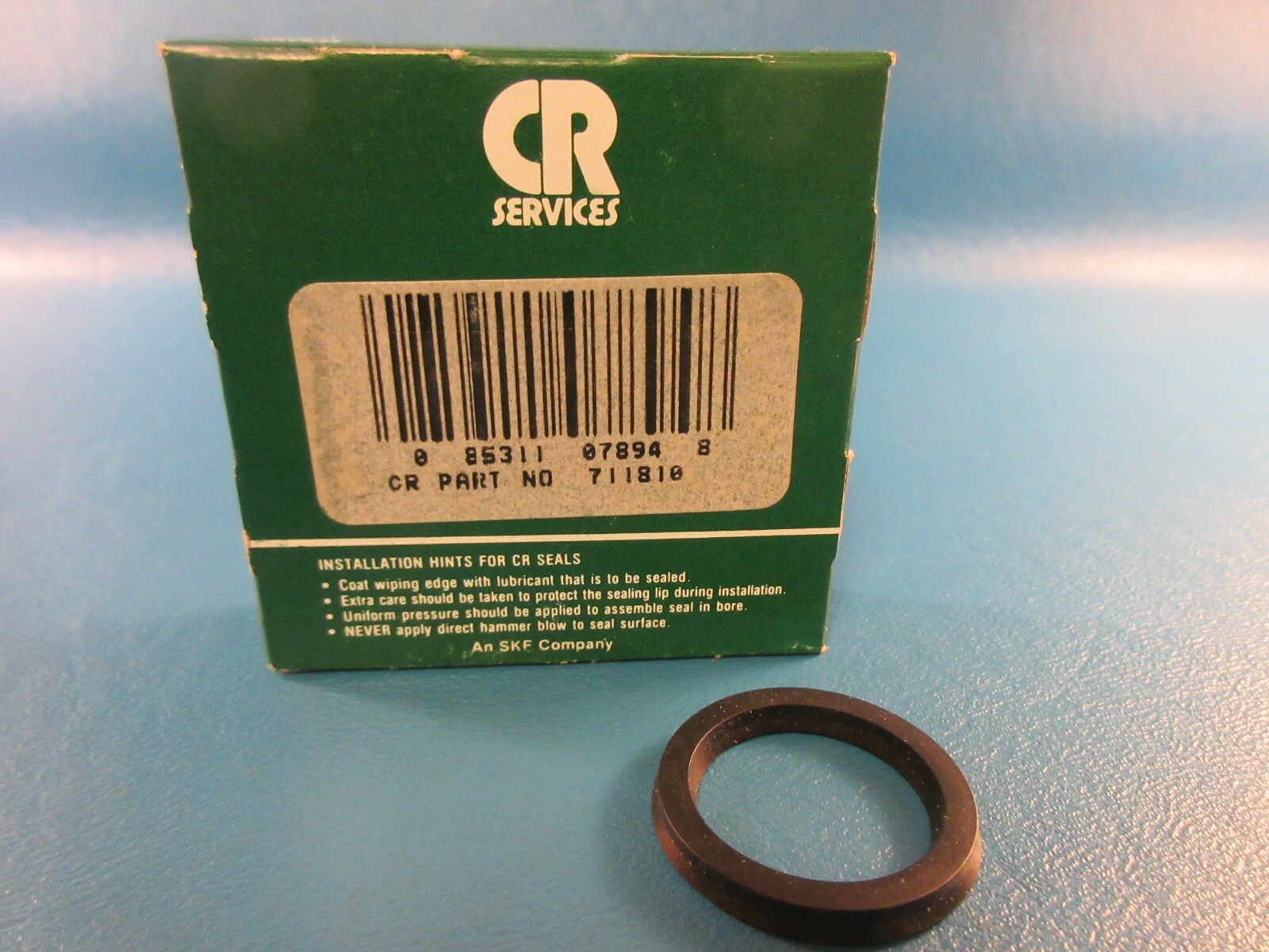 Chicago Rawhide SKF, CR 711810 Nitrile Block Vee Packing Seal, BV, 0.125″ W, NBR