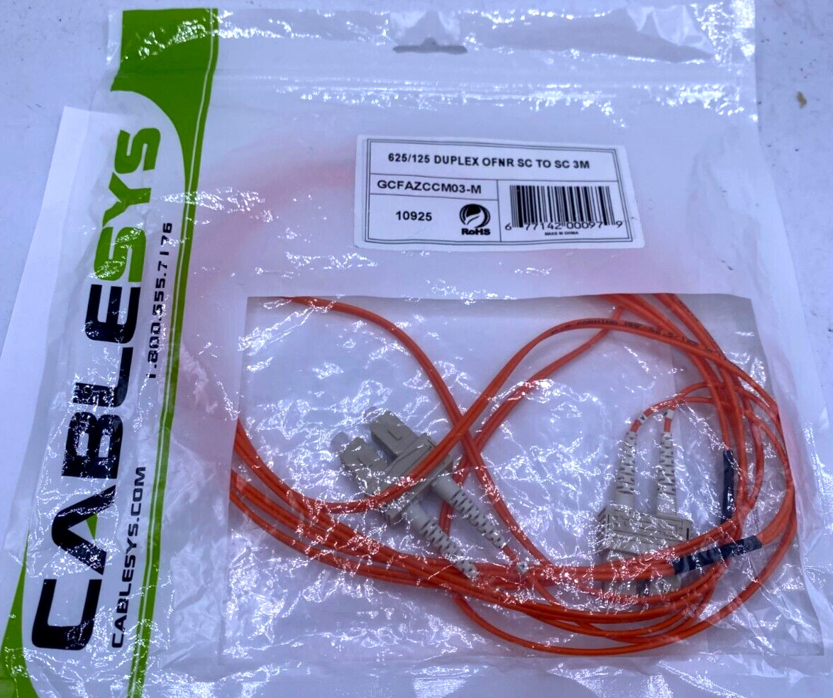 Tripp-Lite Lot of 4 Duplex Multimode Fiber Patch Cable N320-01M, N318-01M, 10925