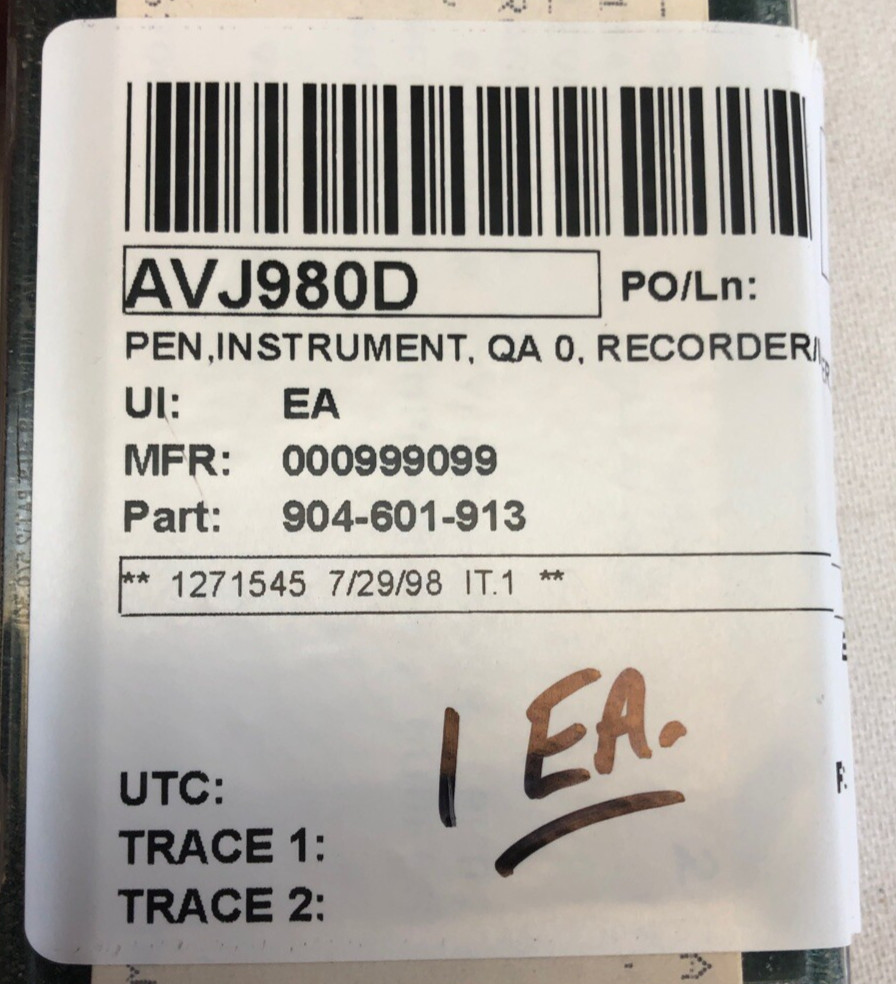 Instrument Pen Recorder Red 904-601-913