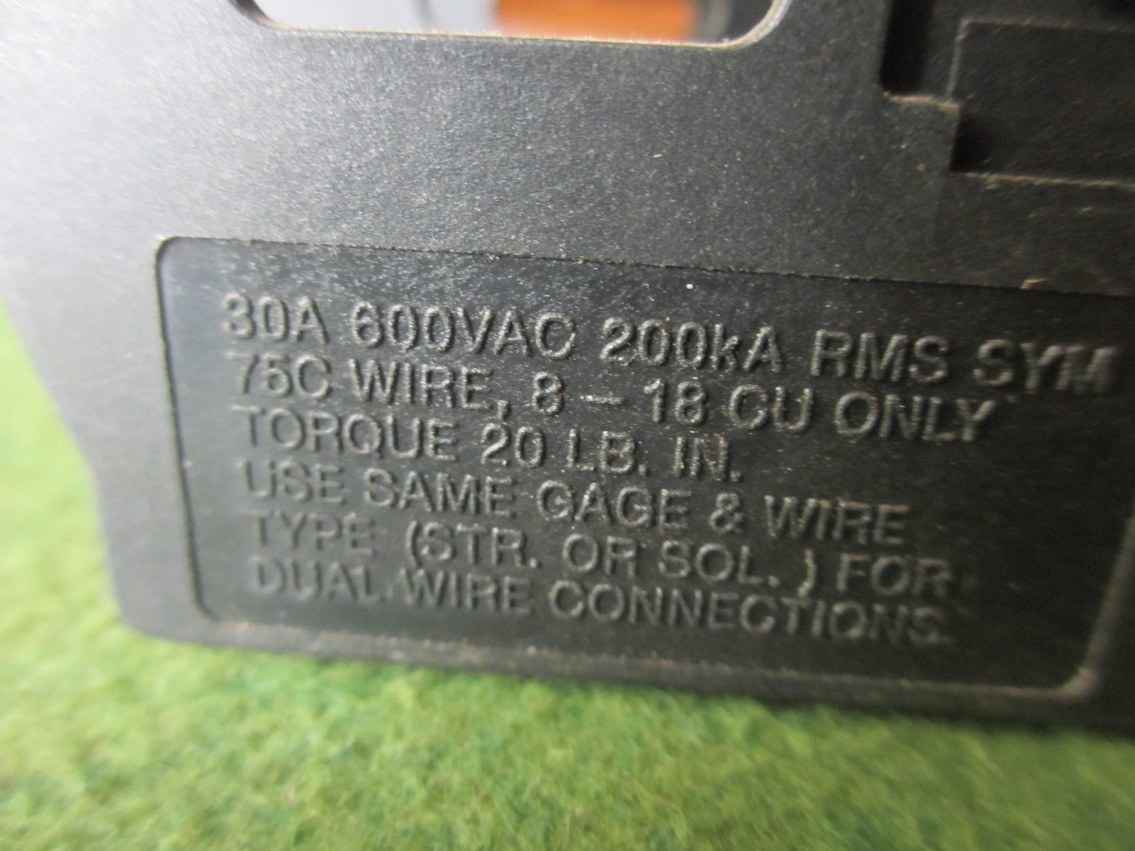 Bussmann JT60030 Fuseholder, 30A 600VAC, Made in USA