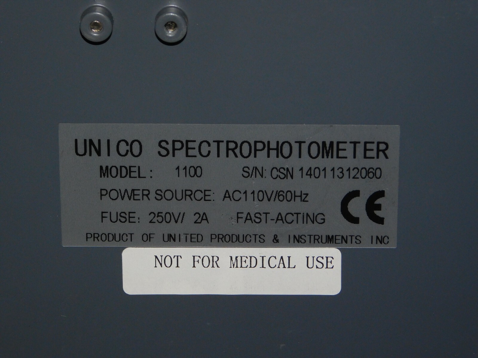 Cole Parmer Digital Spectrophotometer Carolina 65-3303 Test Meter Instrument