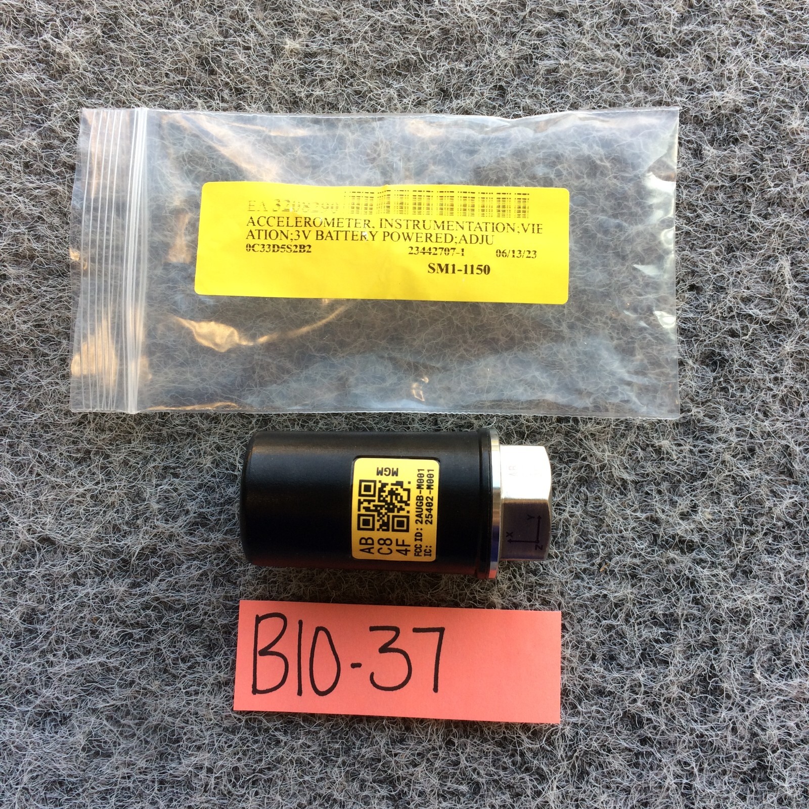 WAITES ACCELEROMETER INSTRUMENTATION 2AUGB-M001 25402-M001 SM1-1150 AB C8 4F