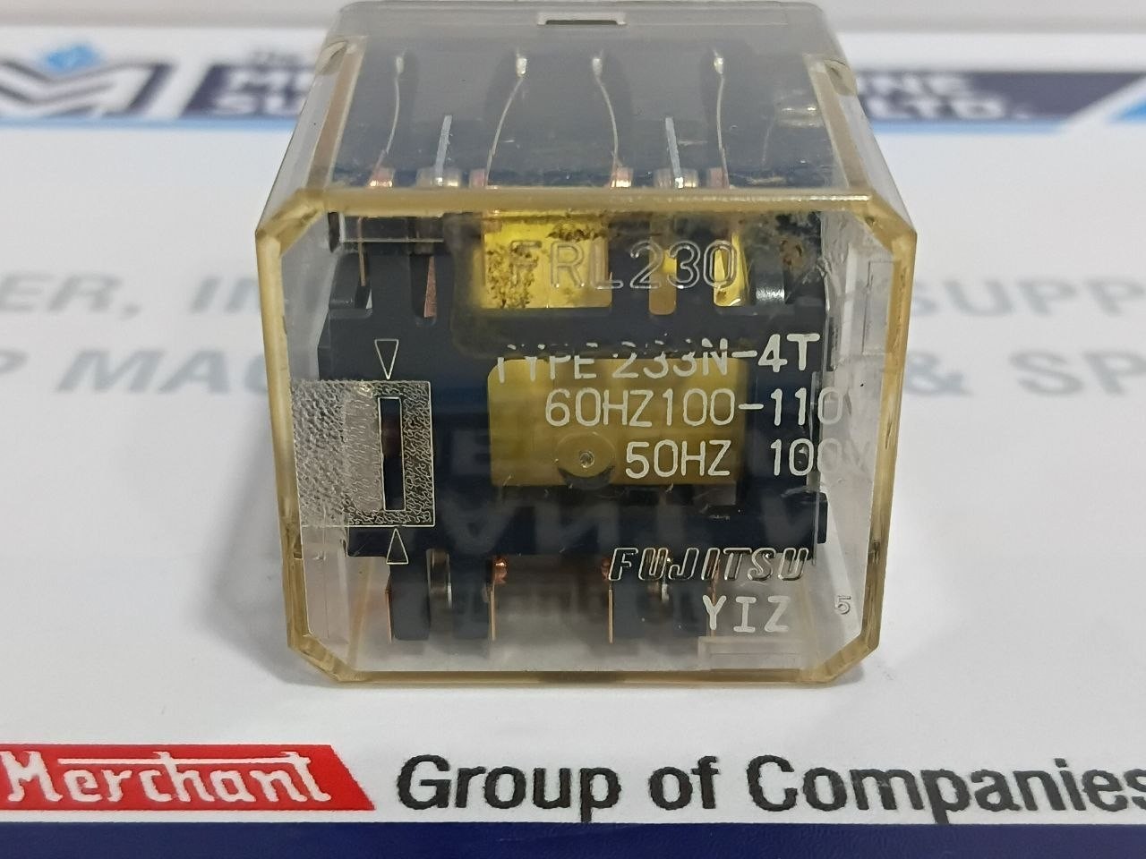 Fujitsu FRL230 Auxiliary Relay Type 233N-4T Coil Voltage 100V 50Hz 100-110V 60Hz