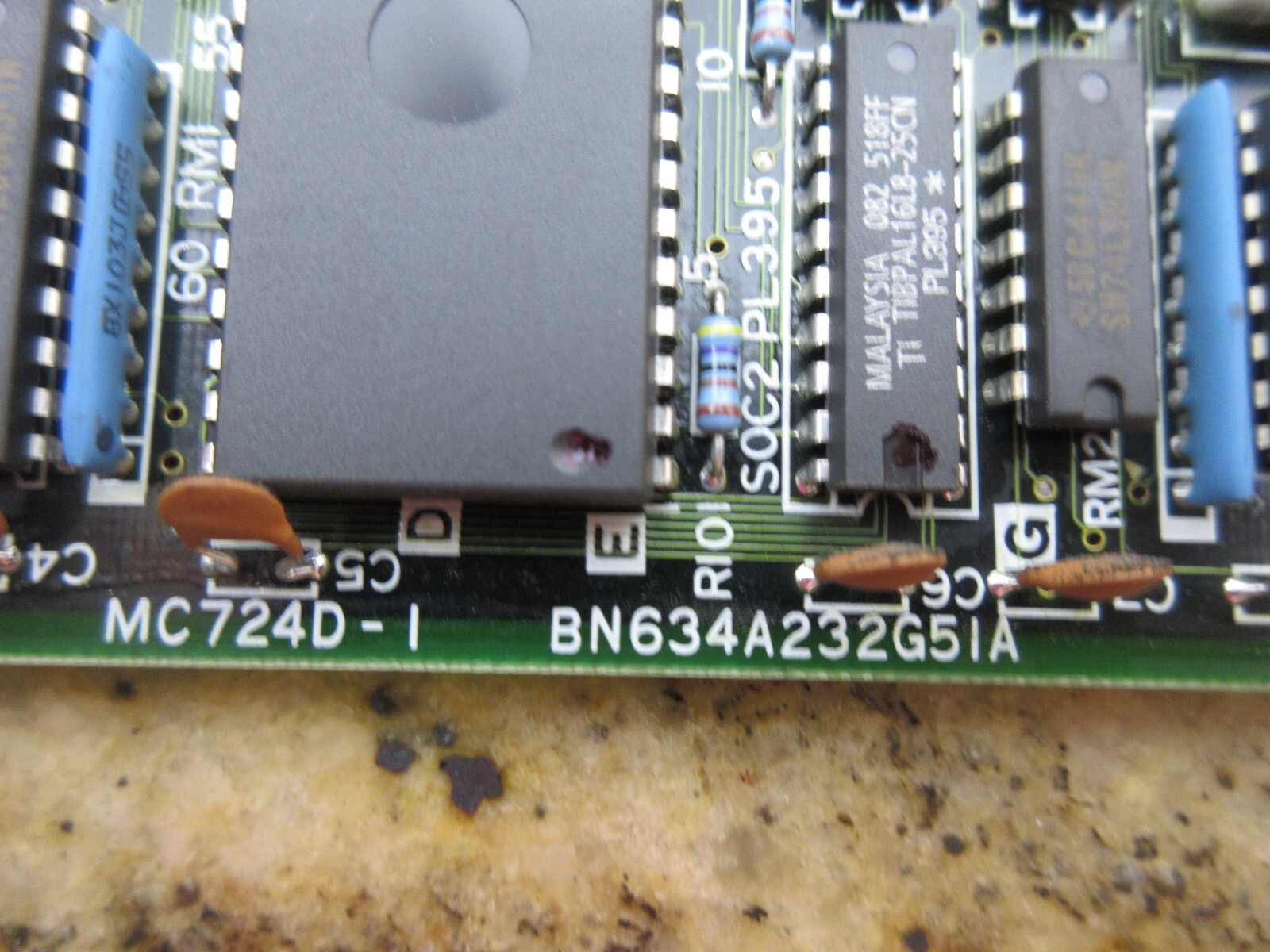 MITSUBISHI CX-20 CNC EDM CIRCUIT BOARD MC724D-1 BN634A232G51A WARRANTY