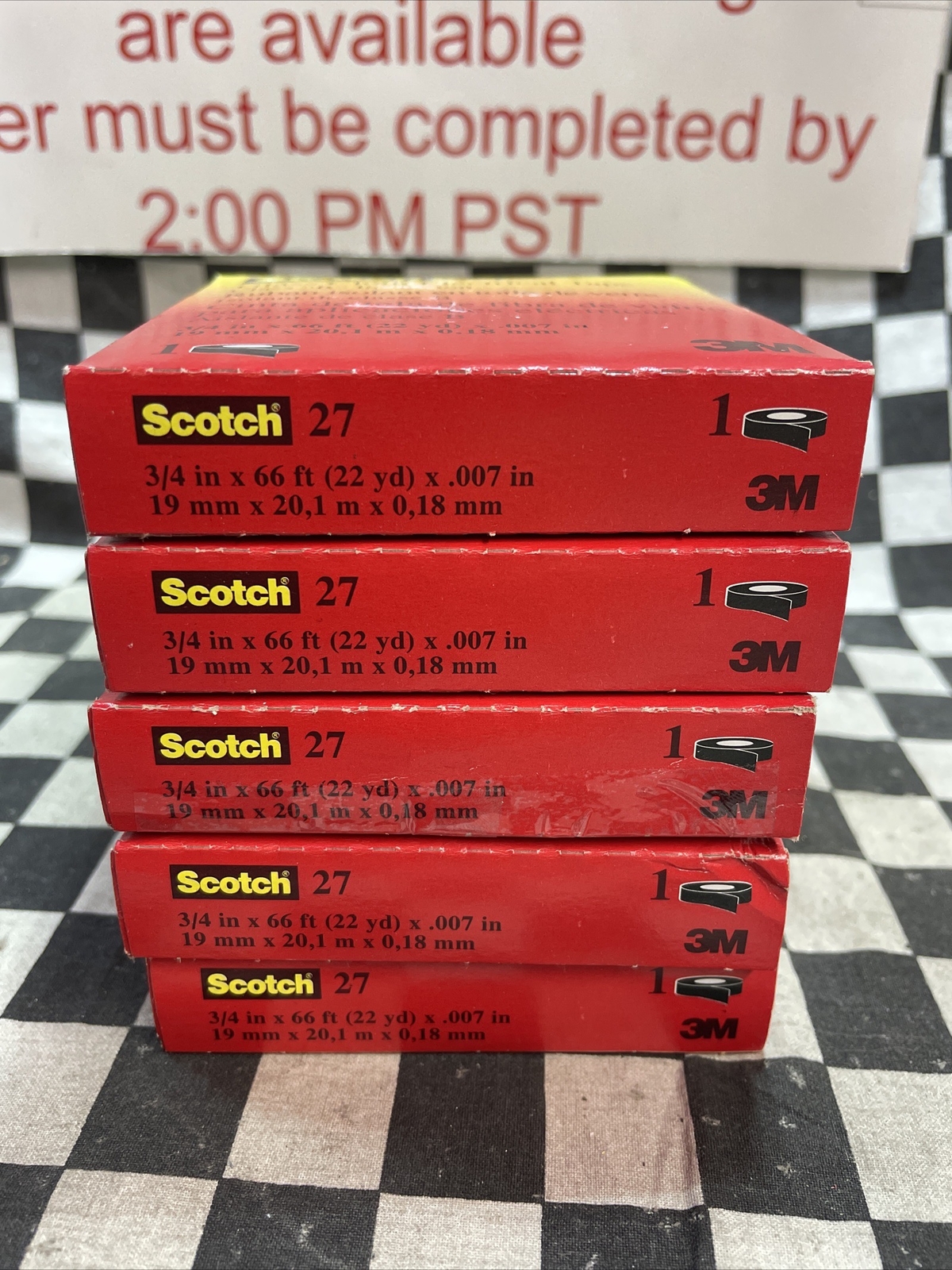 3M 27 Glass Cloth Electrical Tape 27 (LOT OF 5) SHIPSAMEDAY#102V6