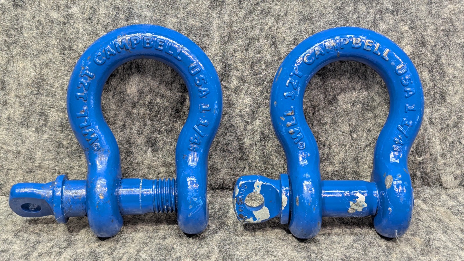 3 New Campbell Multi Purpose Blue Anchor Shackle Tool 1-1/4″ 12 Ton WLL A9USAHS