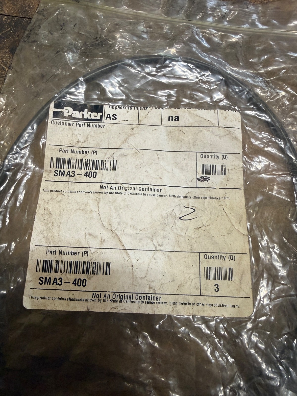 PARKER SMA3-400 HIGH PRESSURE COUPLING HOSE WITH M16 X2 CONNECTION (NEW)