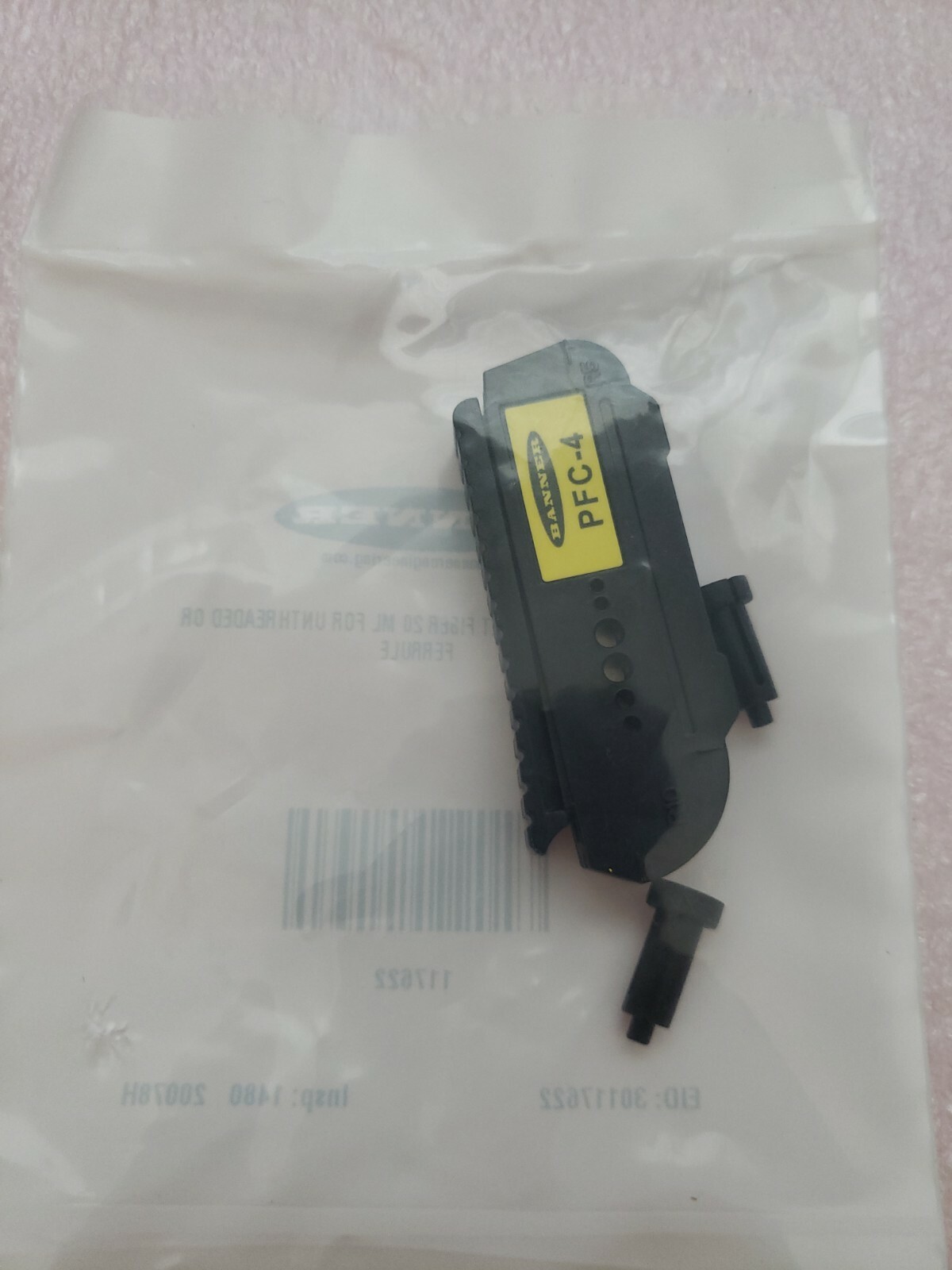 Lot of 5 Banner 117622 Hardware Packet Fiber 20 ml For Unthreaded Ferrule PFC-4