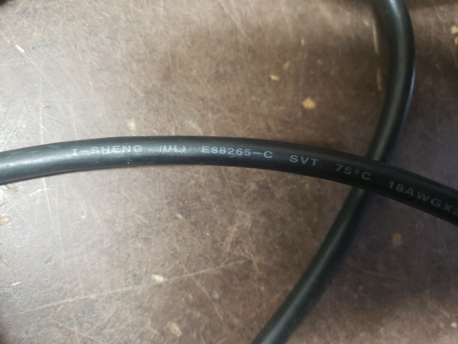 I-Sheng Power Cord Cable SP-305 E55493 *FREE SHIPPING*