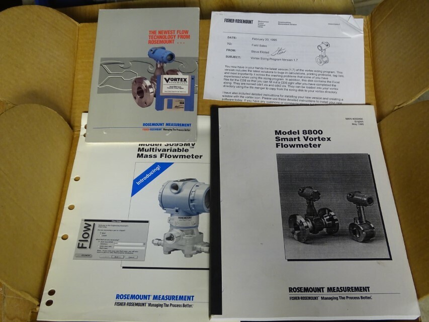 Rosemount Smart Vortex Flowmeter -40 F – 185F, 12-42VDC, 8800