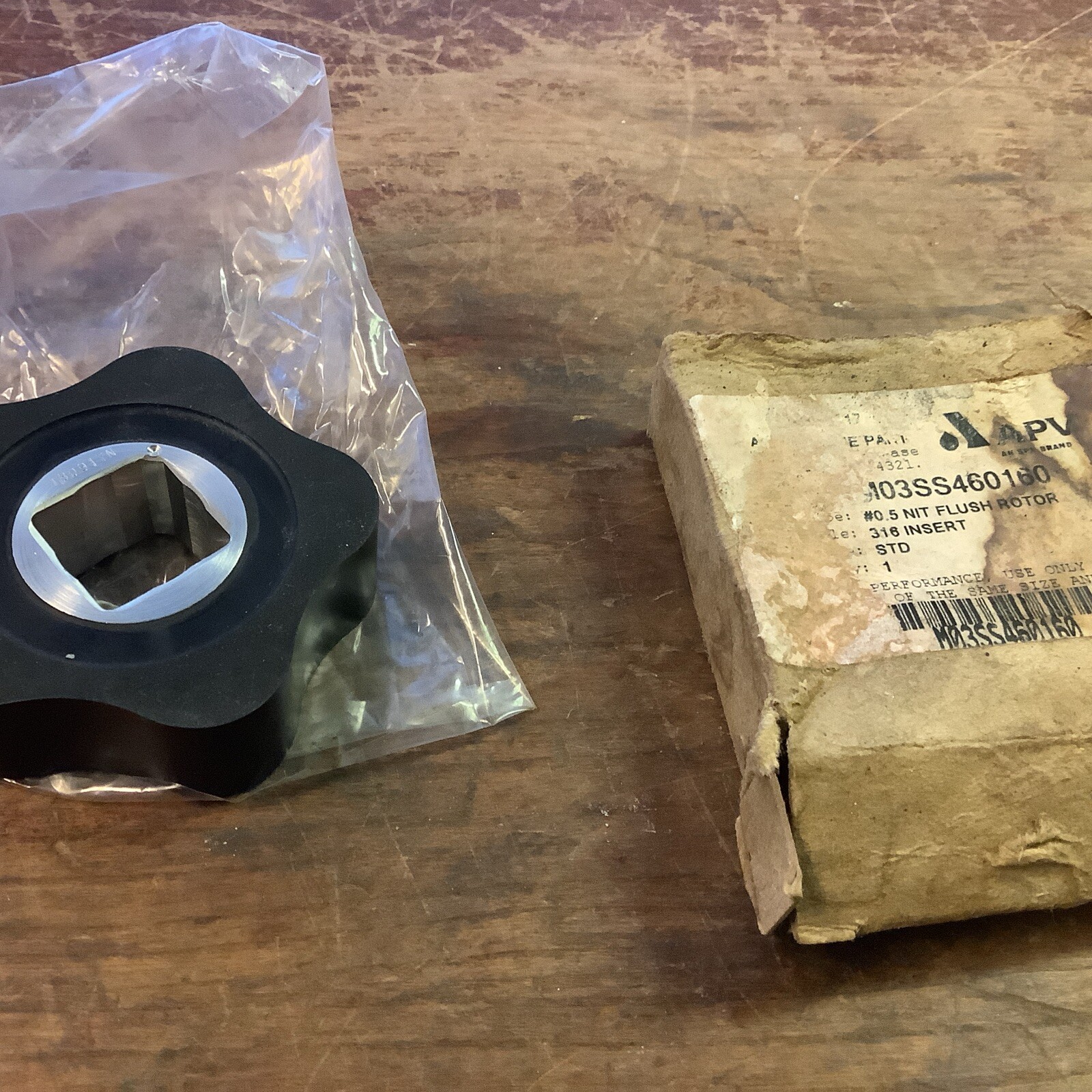 APV SPX Flow Rotor M03SS460160 0.5 NIT Flush Rotor,316 Insert (new)