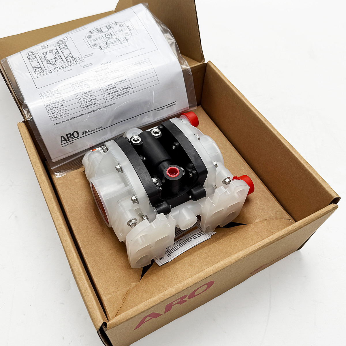 New Double Diaphragm Pump PD01P-HPS-PTT-A for Ingersoll Rand ARO Air Compressor