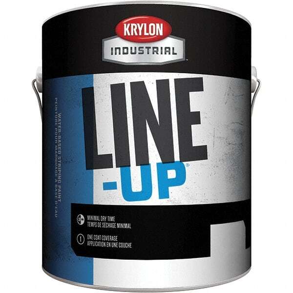 Krylon K41132920-16 Yellow Striping Paint, 350′ Coverage, Water-Based Formula