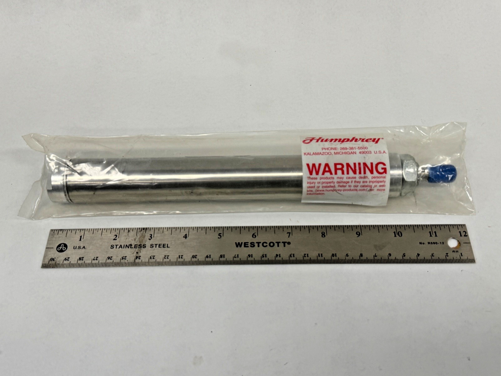 New Sealed Humphrey 25-D-7 Double-Acting Pneumatic Cylinder 1.25 Bore 7″ Stroke