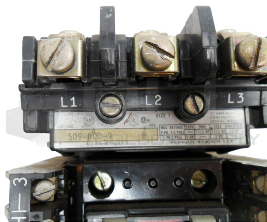 ALLEN BRADLEY 509-BOD-9 /B W/ CB236 W/ 42815-800-01 W/ 595-A02 W/ (3) 595-A /B