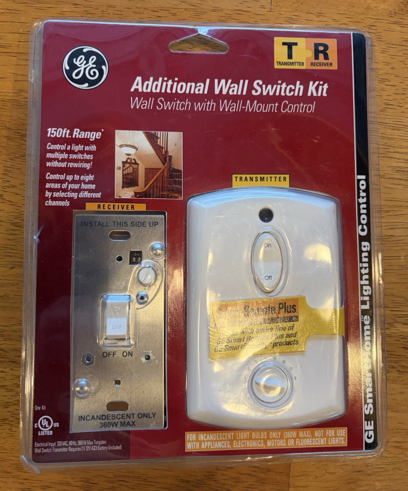 Additional Wall Switch Kit General Electric RF102TXPS w Control New 150’ Range