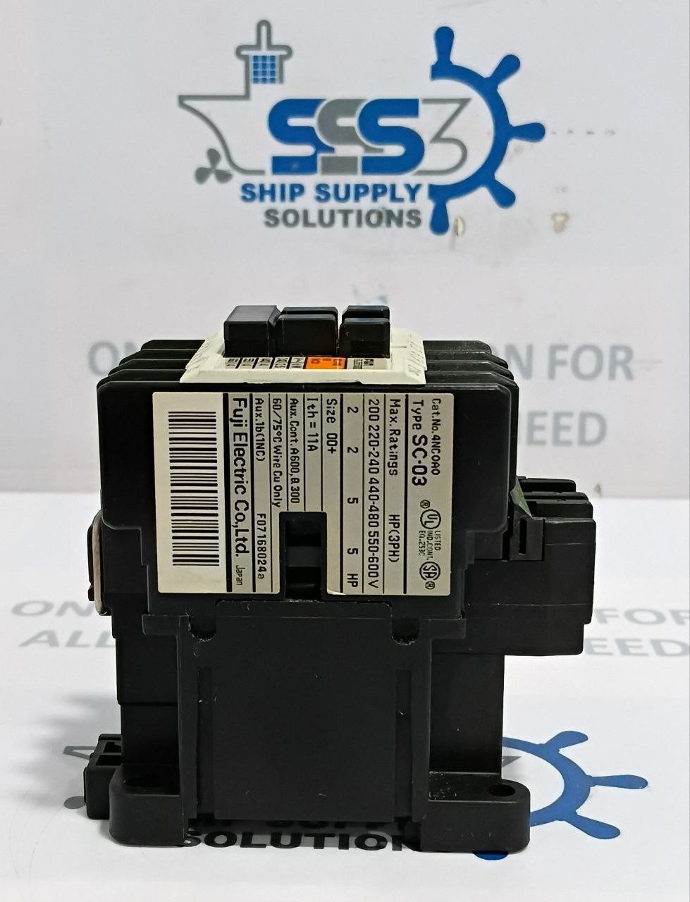 Fuji Electric SC-03 Contactor 11A Coil Voltage 100V 50Hz 100/110V 60Hz