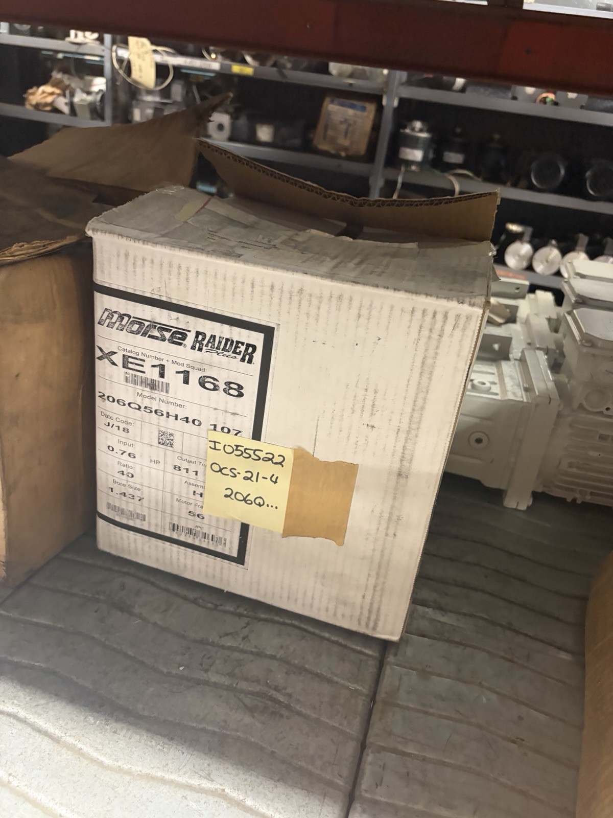 NEW MORSE 40:1 1750RPM GEAR REDUCER XE1168R10K 206Q56H40