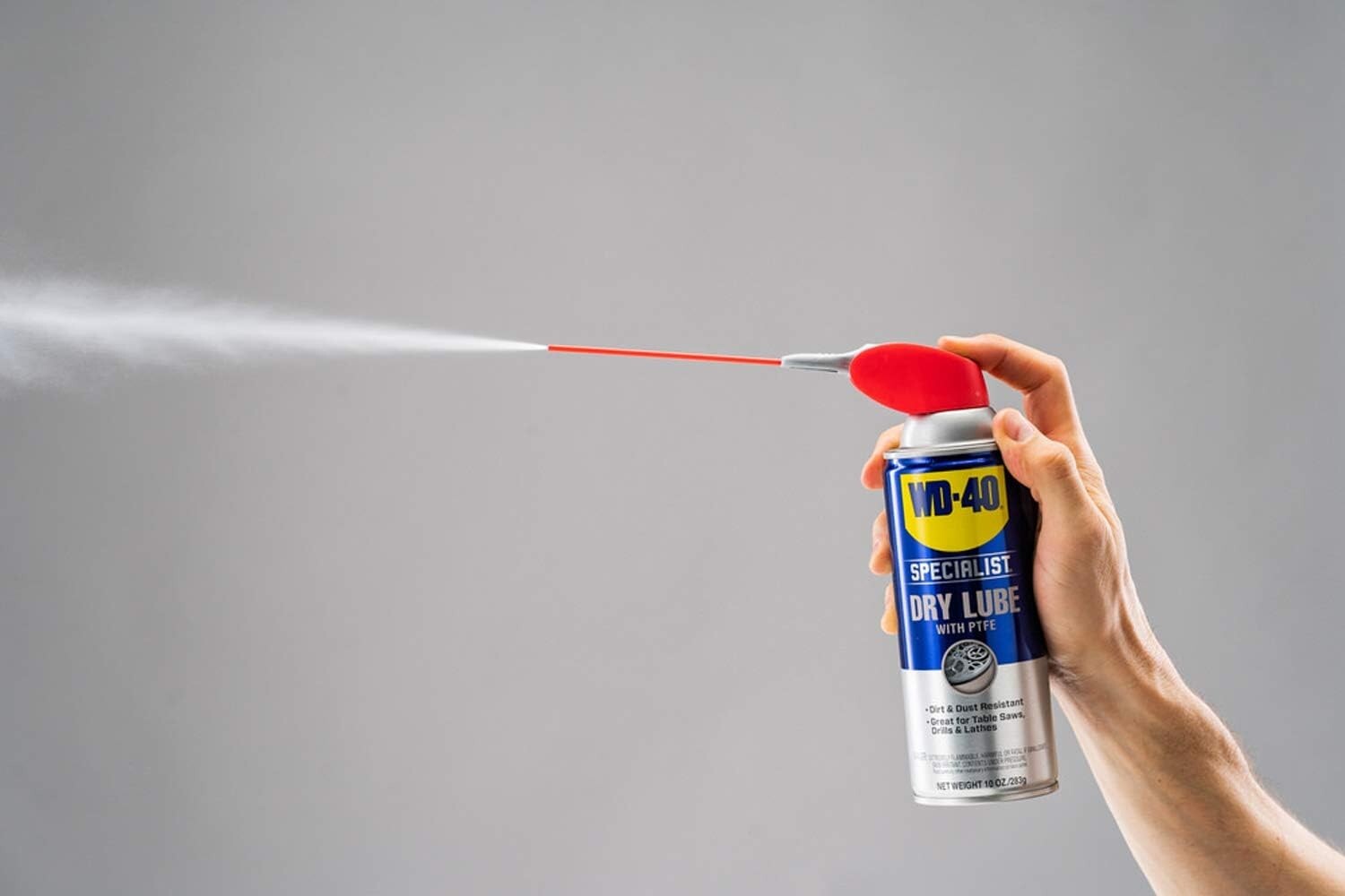 Dry Lube PTFE Spray with Smart Straw – Twin Pack for Tool Longevity 10 Oz.
