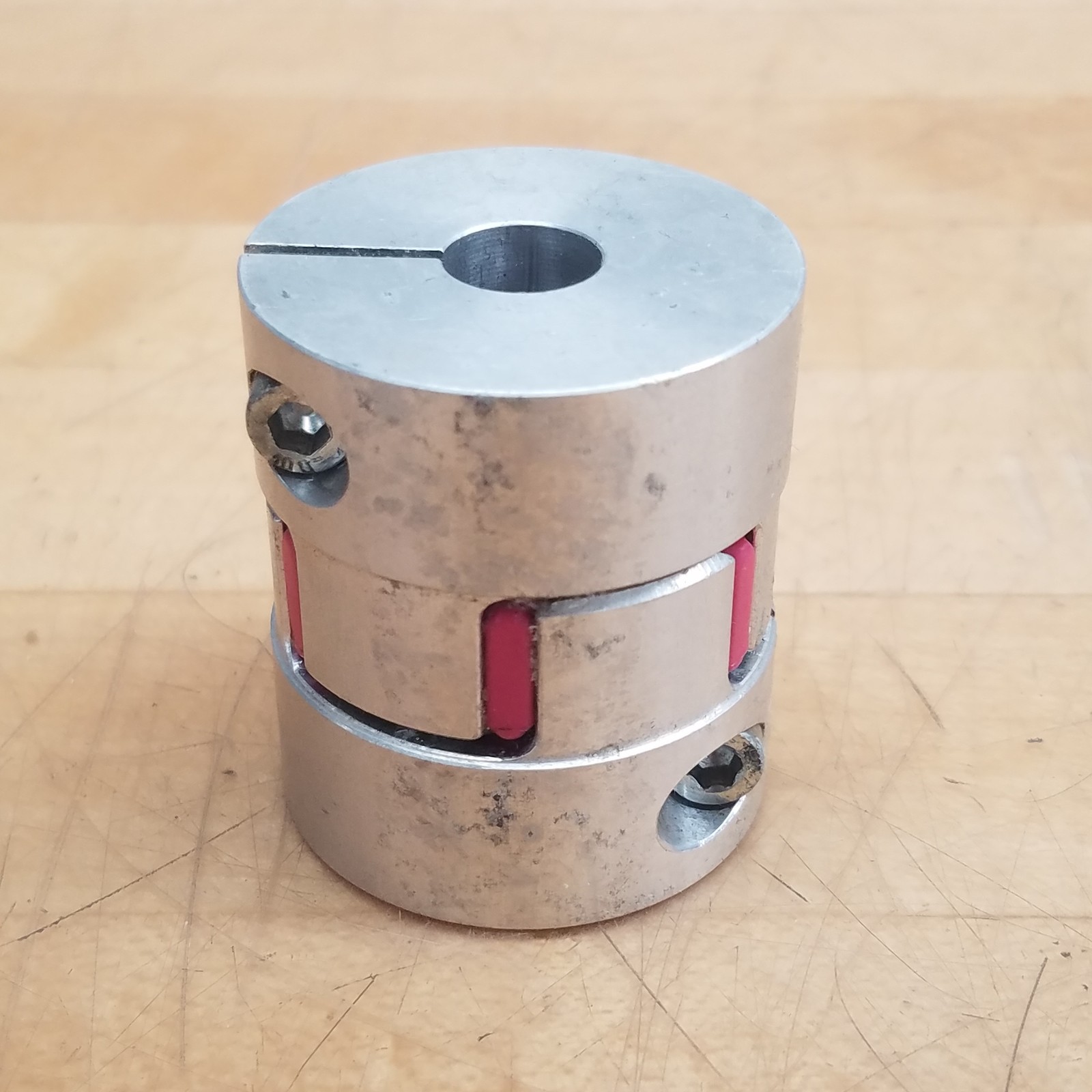 KTR Rotex RGS-AL-14 10/12 Backlash Free Jaw Coupling, 10mm to 12mm Bore – USED