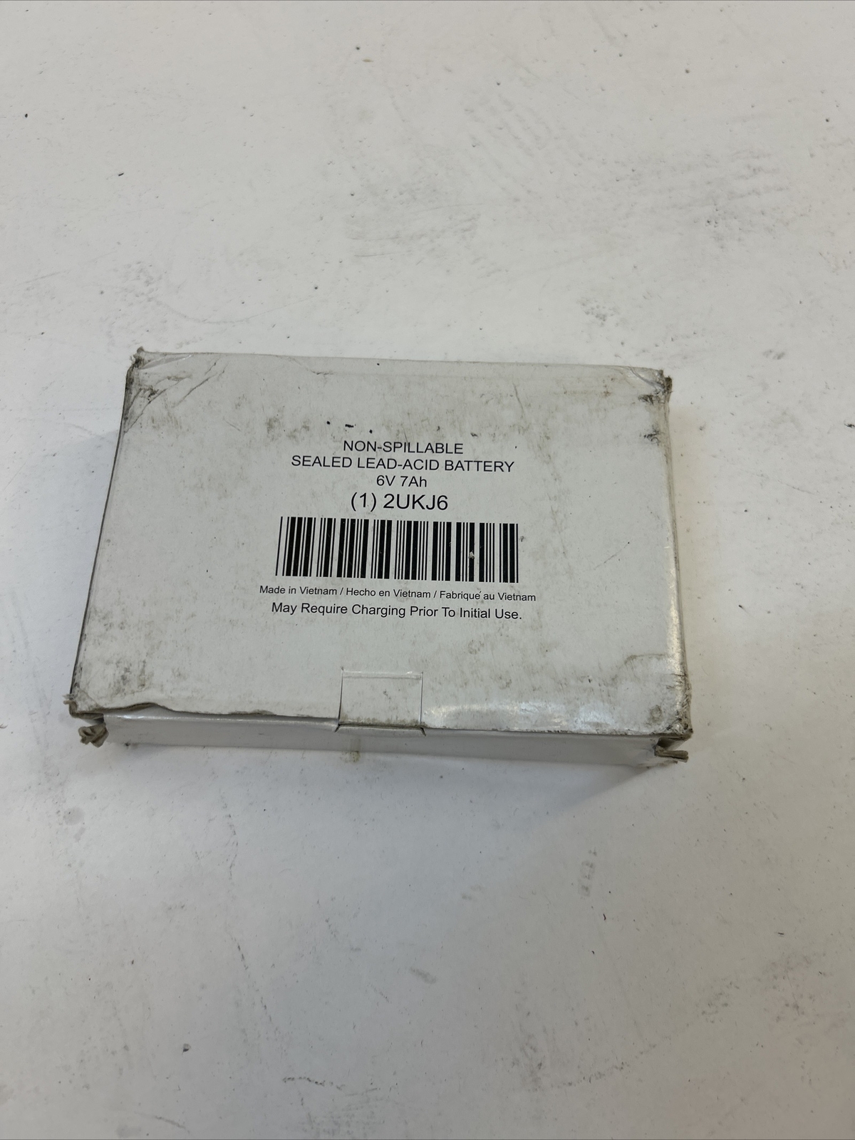 Zoro Select 2Ukj6 Battery, Sealed Lead Acid, 6V, 7Ah, Faston, Standards: Ur