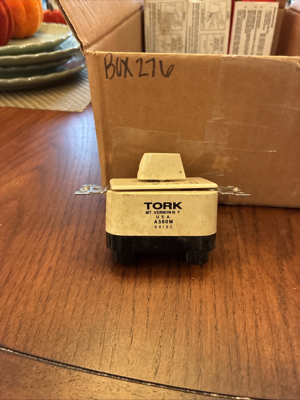 Tork A560m Spring-Wound Timer, Range 0 To 60 Min.